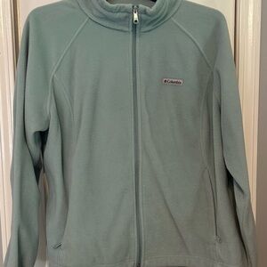 Columbia Soft Blue Full-Zip Fleece